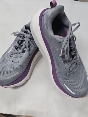 Saucony Gray & Purple Women's Running Sneakers